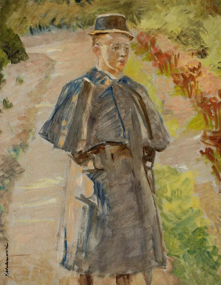 Jacek Malczewski - Boy in the garden sketch Rafa artists son.webp