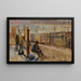 Rives de la Vistule - Jacek Malczewski — cuadro enmarcado en la pared