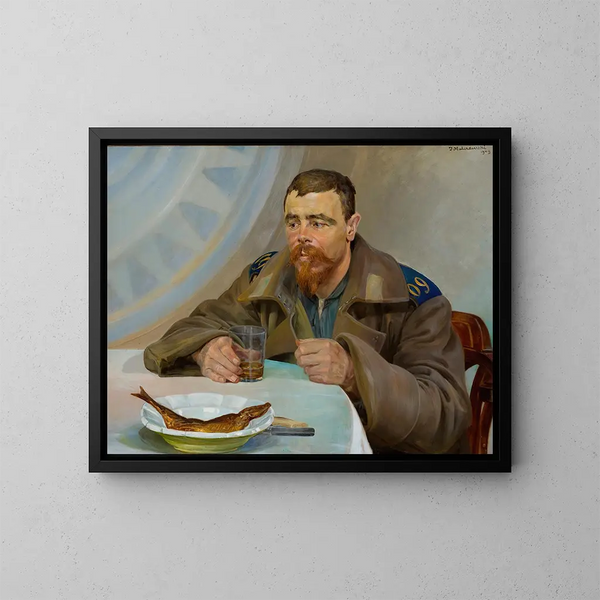 Exil, right section of the triptych - Jacek Malczewski — framed artwork on a wall