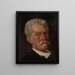 Cabeza de hombre - Jacek Malczewski — cuadro enmarcado en la pared