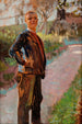 Paisaje con el hijo del artista en un camino - Jacek Malczewski — vista de la obra
