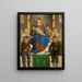 La Madone et les enfants - Jacek Malczewski — framed artwork on a wall