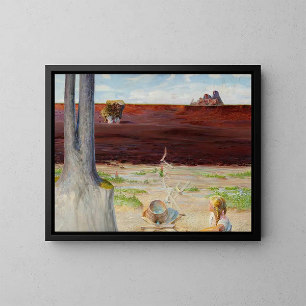 My Life, part of the triptych - Jacek Malczewski — framed artwork on a wall