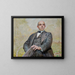 Portrait Painting of Edward Maurizio - Jacek Malczewski — framed artwork on a wall