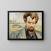 Retrato de Jan Kasprowicz - Jacek Malczewski — cuadro enmarcado en la pared