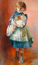 Portrait of Julia, the artist's daughter, with a doll - Jacek Malczewski — artwork view