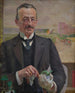 Portrait Painting of Józef Sare, Vice President of the City of Kraków - Jacek Malczewski — artwork view