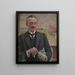 Portrait Painting of Józef Sare, Vice President of the City of Kraków - Jacek Malczewski — framed artwork on a wall