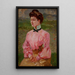 Retrato de una joven dama - Jacek Malczewski — cuadro enmarcado en la pared