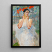 Portrait of a woman with serviceberries - Jacek Malczewski — framed artwork on a wall