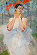 Portrait of a woman with serviceberries - Jacek Malczewski — artwork view
