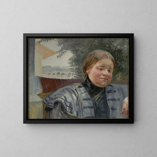 retrato de hermana Hélène - Jacek Malczewski — cuadro enmarcado en la pared