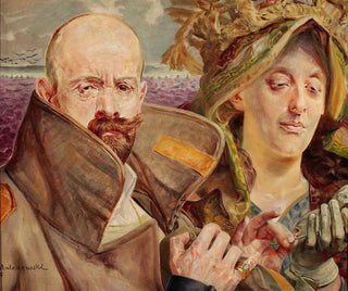 Jacek Malczewski - Primrose  Selfportrait with wife.webp