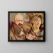 Autorretrato con mi esposa - Jacek Malczewski — cuadro enmarcado en la pared