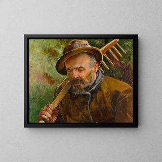 Retorno a los campos - Jacek Malczewski — cuadro enmarcado en la pared