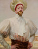 Autorretrato en ropa blanca - Jacek Malczewski — vista de la obra