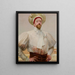 Autorretrato en ropa blanca - Jacek Malczewski — cuadro enmarcado en la pared
