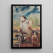 Mujer abatando gallinas - Jacek Malczewski — cuadro enmarcado en la pared