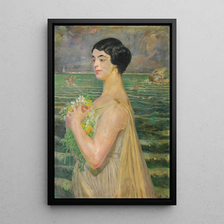 Jacek Malczewski - Woman by the sea.webp