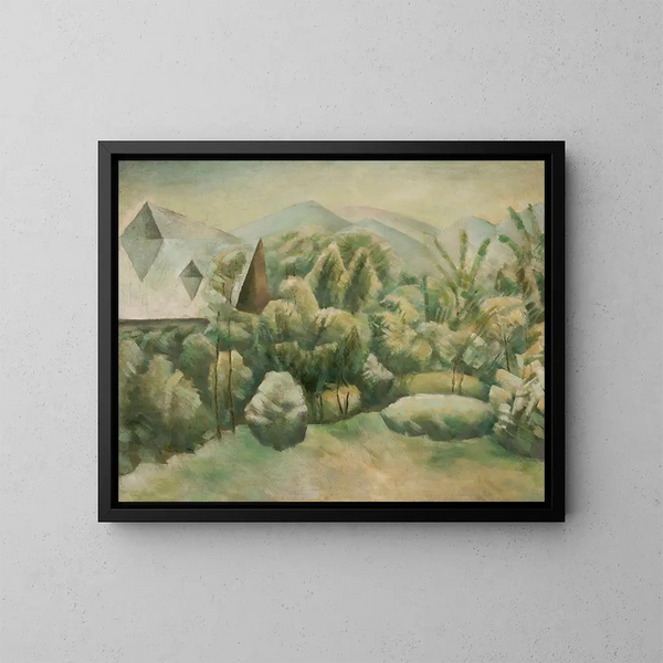 Garden in Zakopane - Jacek Mierzejewski — framed artwork on a wall
