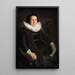 Retrato de una mujer - Jacob Adriaensz Backer — cuadro enmarcado en la pared