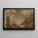 A French squadron near a rocky coast - Jacob Adriaensz Bellevois — framed artwork on a wall