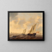 Boats and ships at sea - Jacob Adriaensz Bellevois — framed artwork on a wall