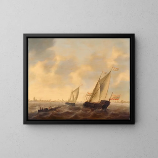 Jacob Adriaensz Bellevois - Ships and boats at sea.webp