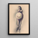 Mujer embarazada - Jacob Bendien — cuadro enmarcado en la pared
