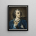 Retrato de Luis XV - Jacob Christoph Le Blon — cuadro enmarcado en la pared