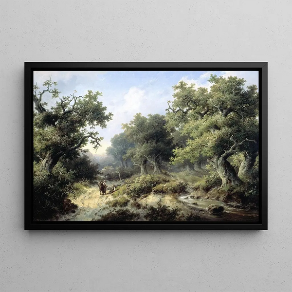 Jacob Cremer - Boslandschap met reizigers.webp