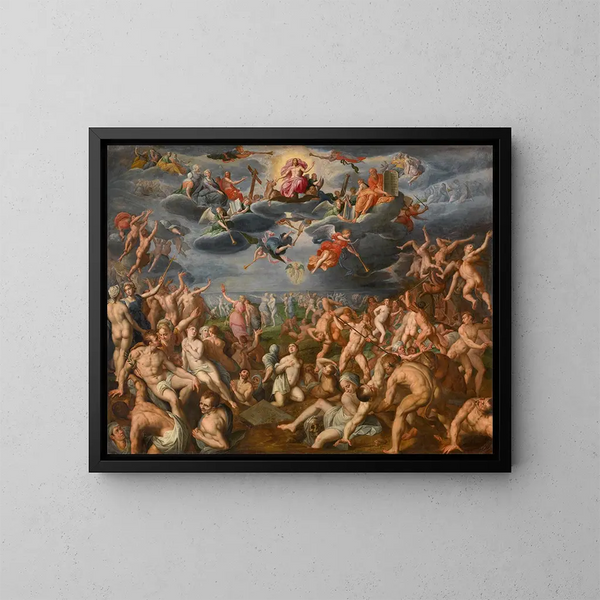 The Last Judgment - Jacob de Backer — framed artwork on a wall