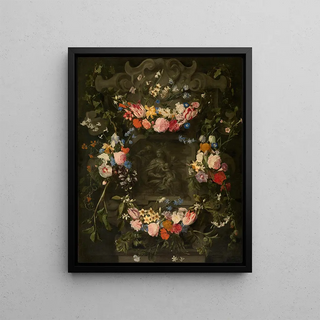 Jacob Denys - The Holy Family Surrounded by a Garland of Flowers.webp