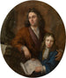 El escultor Willem Kerricx y su hijo Willem Ignatius - Jacob Denys — vista de la obra