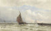 Puerto de Flessingue con velero entrando - Jacob Eduard van Heemskerck van Beest — vista de la obra