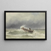 Marine Rescue Painting - Jacob Eduard van Heemskerck van Beest — framed artwork on a wall
