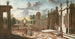 Architectural view painting with characters - Jacob Ferdinand Saeys — artwork view