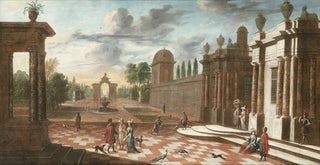 Jacob Ferdinand Saeys - Architectural View With Figures.webp