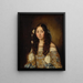 Portrait of Laura Chigi - Jacob Ferdinand Voet — framed artwork on a wall