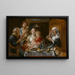 Como cantaban los viejos, así los jóvenes tocan la flauta - Jacob Jordaens — cuadro enmarcado en la pared