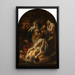 La Mise au tombeau du Christ - Jacob Jordaens — cuadro enmarcado en la pared