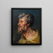 Cabeza de fauna - Jacob Jordaens — cuadro enmarcado en la pared