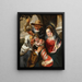 Holy Family with Saint Anne - Jacob Jordaens — framed artwork on a wall