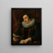Retrato de una mujer - Jacob Jordaens — cuadro enmarcado en la pared