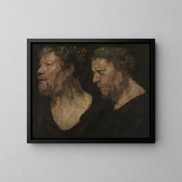 Estudios de la cabeza de Abraham Grapheus - Jacob Jordaens — cuadro enmarcado en la pared