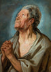 Study of an Old Man with Hands Joined - Jacob Jordaens — artwork view