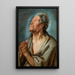 Study of an Old Man with Hands Joined - Jacob Jordaens — framed artwork on a wall
