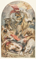 La Conversión de Saulo con jinete y bandera - Jacob Jordaens — vista de la obra