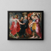 La fuga de Lot y de su familia de Sodoma - Jacob Jordaens — cuadro enmarcado en la pared