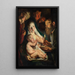 La Sainte Famille avec les bergers - Jacob Jordaens — framed artwork on a wall